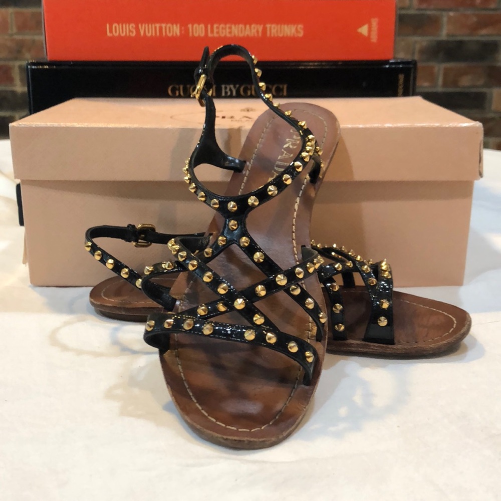 Prada Studded Sandals Size 36.5